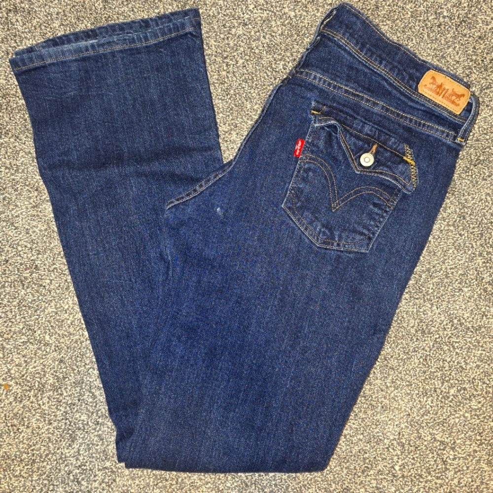 Levi's Women's 515 Dark Blue Bootcut Jeans